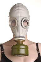 Rubber Gas Mask Hood