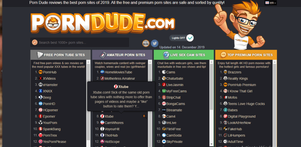 theporndude.com preview of site 