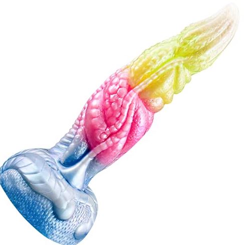 Leyuto Basilisk 8.1 Inch Realistic Rainbow Dildo