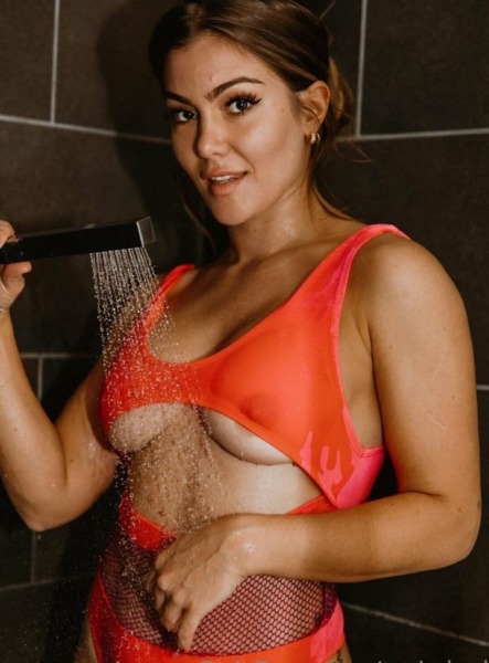 Tori Deal see through top 