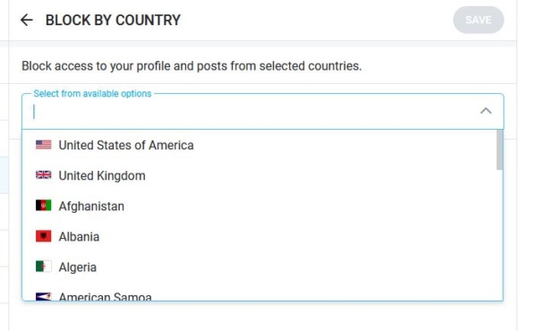 How To Block Countries or Towns on OnlyFans