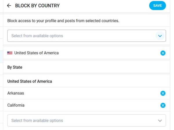 How To Block Countries or Towns on OnlyFans