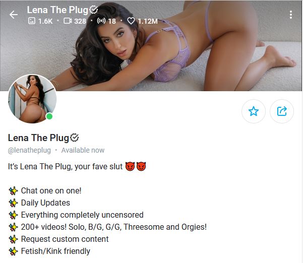 Lena The Plug OnlyFans Review